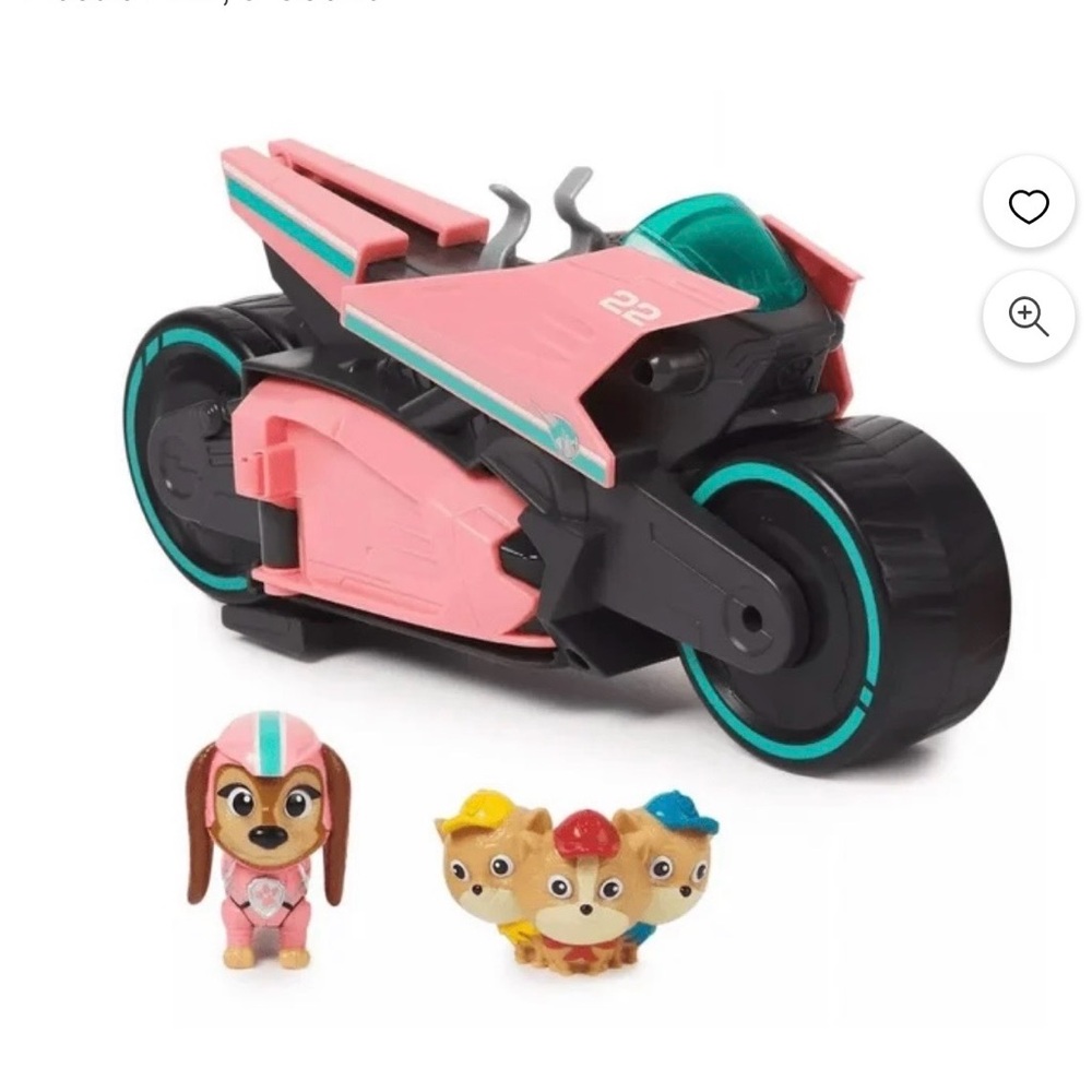Paw Patrol The Mighty Movie Liberty & Patroller Poms Toy Vehicle Set